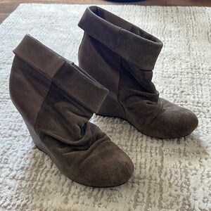 Aldo Brown Suede Ankle Boots